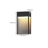 Outdoor Ribbed Glass Vertical Waterproof Wall Light Image - 16