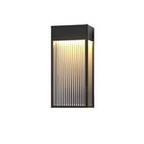 Outdoor Ribbed Glass Vertical Waterproof Wall Light Image - 7