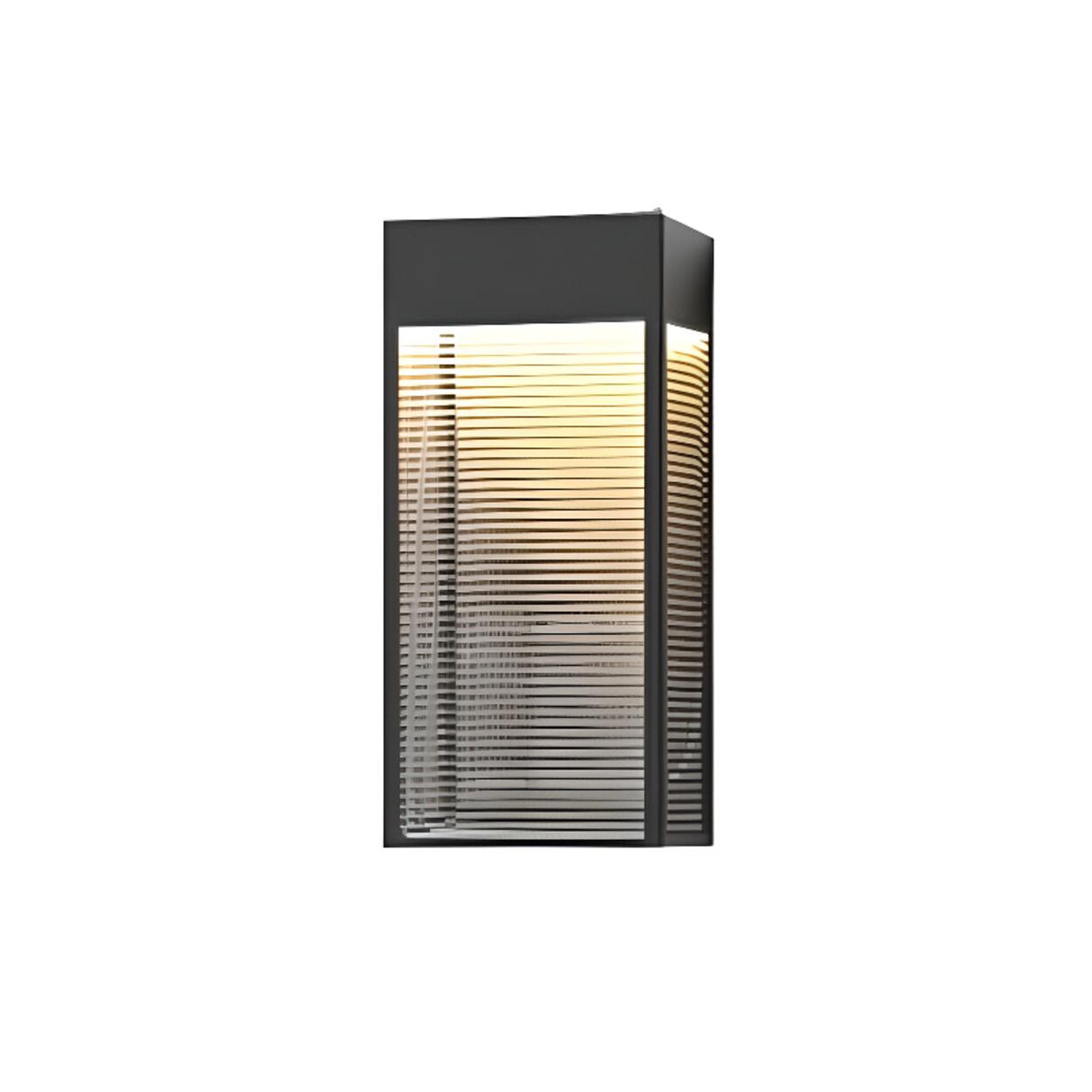 Outdoor Ribbed Glass Vertical Waterproof Wall Light Image - 8