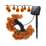 Outdoor Solar LED Halloween Pumpkin String Lights Image - 3