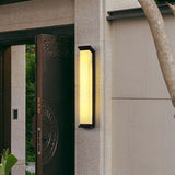 Outdoor Waterproof Black Rectangular Wall Light Image - 1