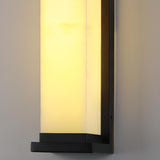 Outdoor Waterproof Black Rectangular Wall Light Image - 12