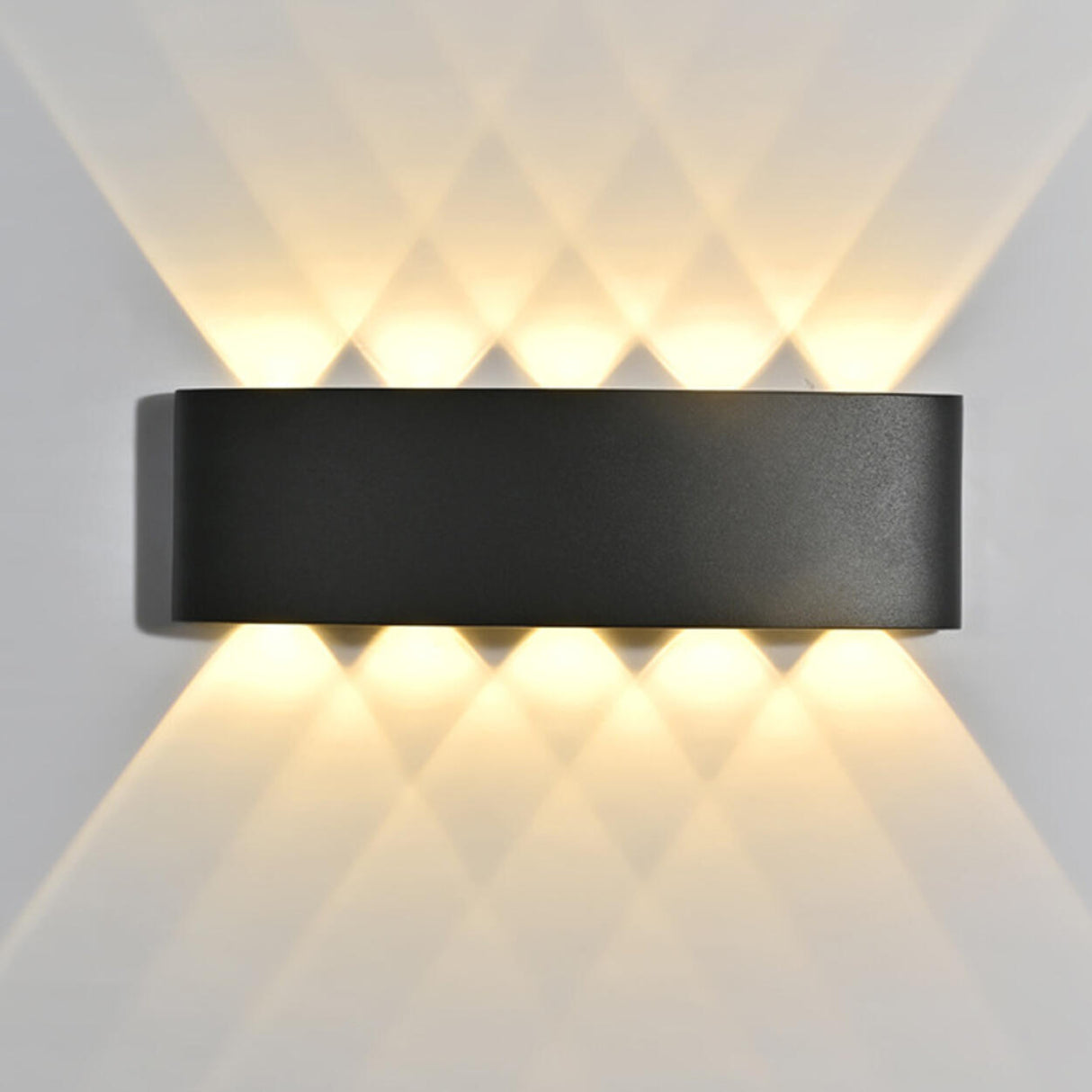 Outdoor Waterproof Black Up Down Lighting Wall Sconce Image - 11