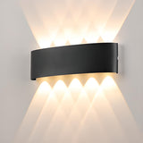 Outdoor Waterproof Black Up Down Lighting Wall Sconce Image - 18