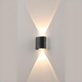 Outdoor Waterproof Black Up Down Lighting Wall Sconce Image - 2