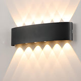 Outdoor Waterproof Black Up Down Lighting Wall Sconce Image - 22