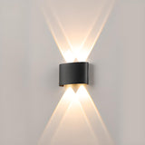 Outdoor Waterproof Black Up Down Lighting Wall Sconce Image - 5