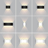 Outdoor Waterproof Black Up Down Lighting Wall Sconce Image - 8