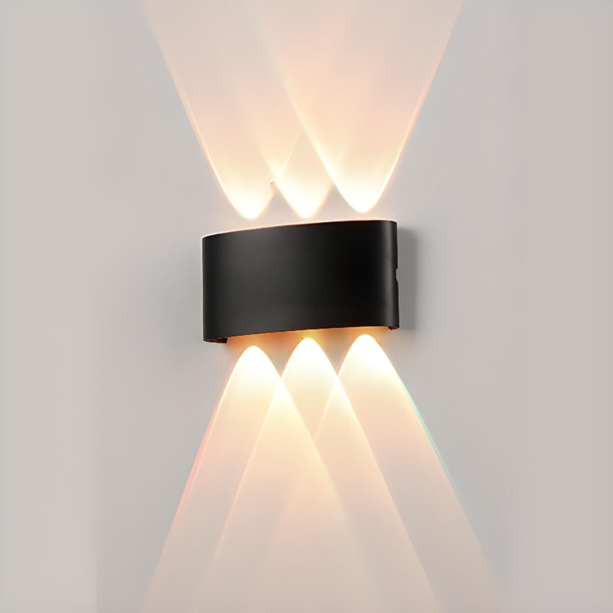 Outdoor Waterproof Black Up Down Lighting Wall Sconce Image - 9