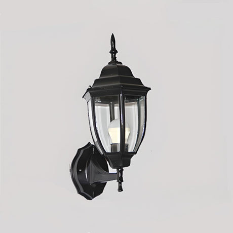 Outdoor Waterproof Metal Lantern LED Wall Sconce Image - 2