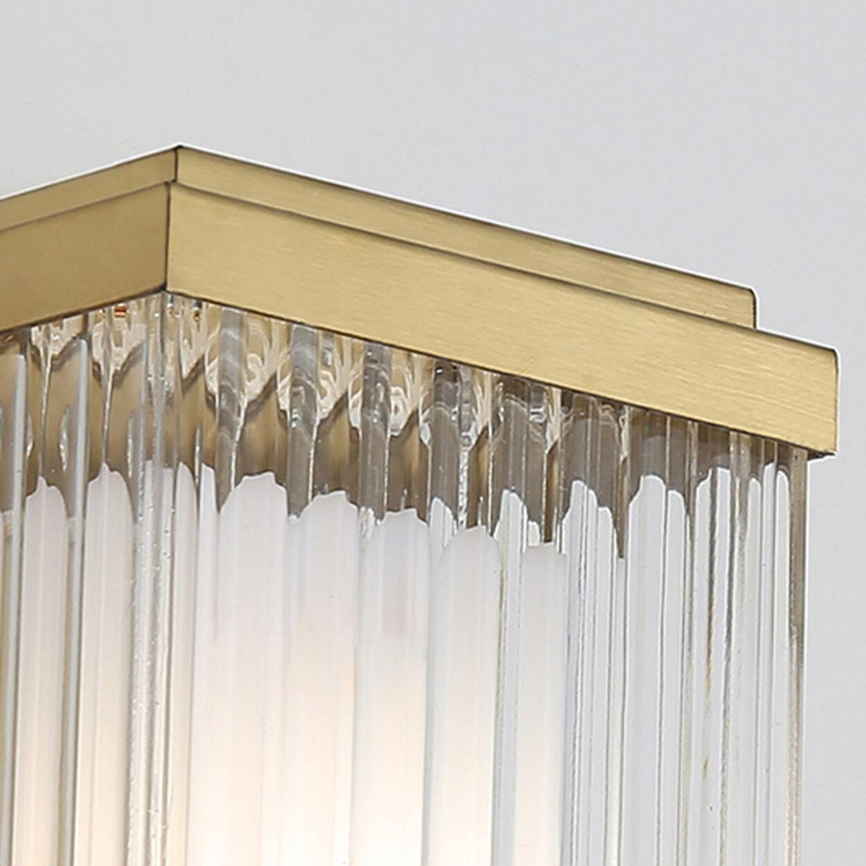 Outdoor Waterproof Ribbed Gold Vertical Wall Sconce Image - 17