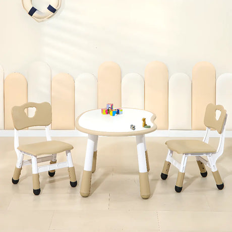 Paintable Adjustable Height Toddler Table Chair Set Image - 1