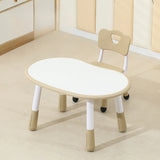 Paintable Adjustable Height Toddler Table Chair Set Image - 2