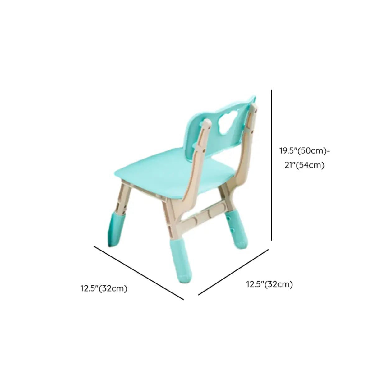 Paintable Square Adjustable Toddler Table Chair Set Image - 13