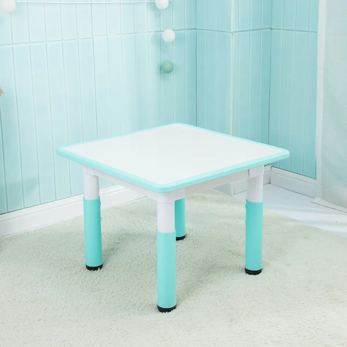 Paintable Square Adjustable Toddler Table Chair Set Image - 2