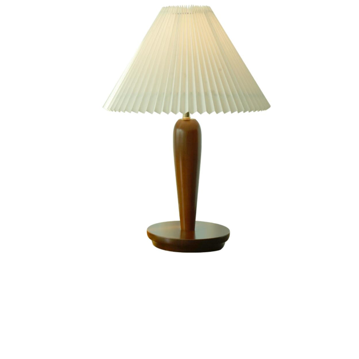 Pastoral Style Elegant Pleated Lampshade Green Table Lamp Image - 3