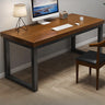 Pine Rectangle Butcher Block Sled Double Writing Desk Image - 11