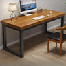 Pine Rectangle Butcher Block Sled Double Writing Desk Image - 2