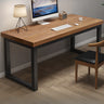 Pine Rectangle Butcher Block Sled Double Writing Desk Image - 7