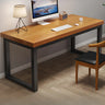 Pine Rectangle Butcher Block Sled Double Writing Desk Image - 9