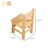 Pine Wood Toddler Building Block Table Chair Set Image - 16