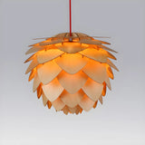 Pinecone Wooden Adjustable Chandelier Pendant Light Image - 8