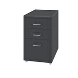 Pink 3 Drawers Steel Rolling Small Filing Cabinets Image - 9