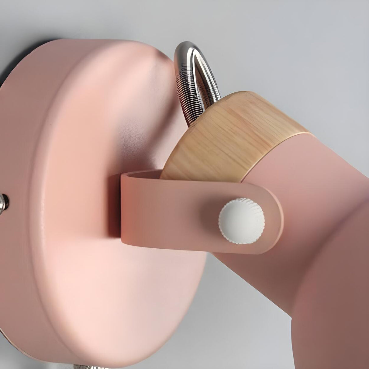 Pink Adjustable Wall Lamp with Pull Chain Switch Image - 17