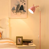 Pink Antler Decorative Bedside Metal Floor Lamp Image - 1