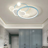 Pink Circle Loving Heart LED Flush Mount Ceiling Light Image - 15