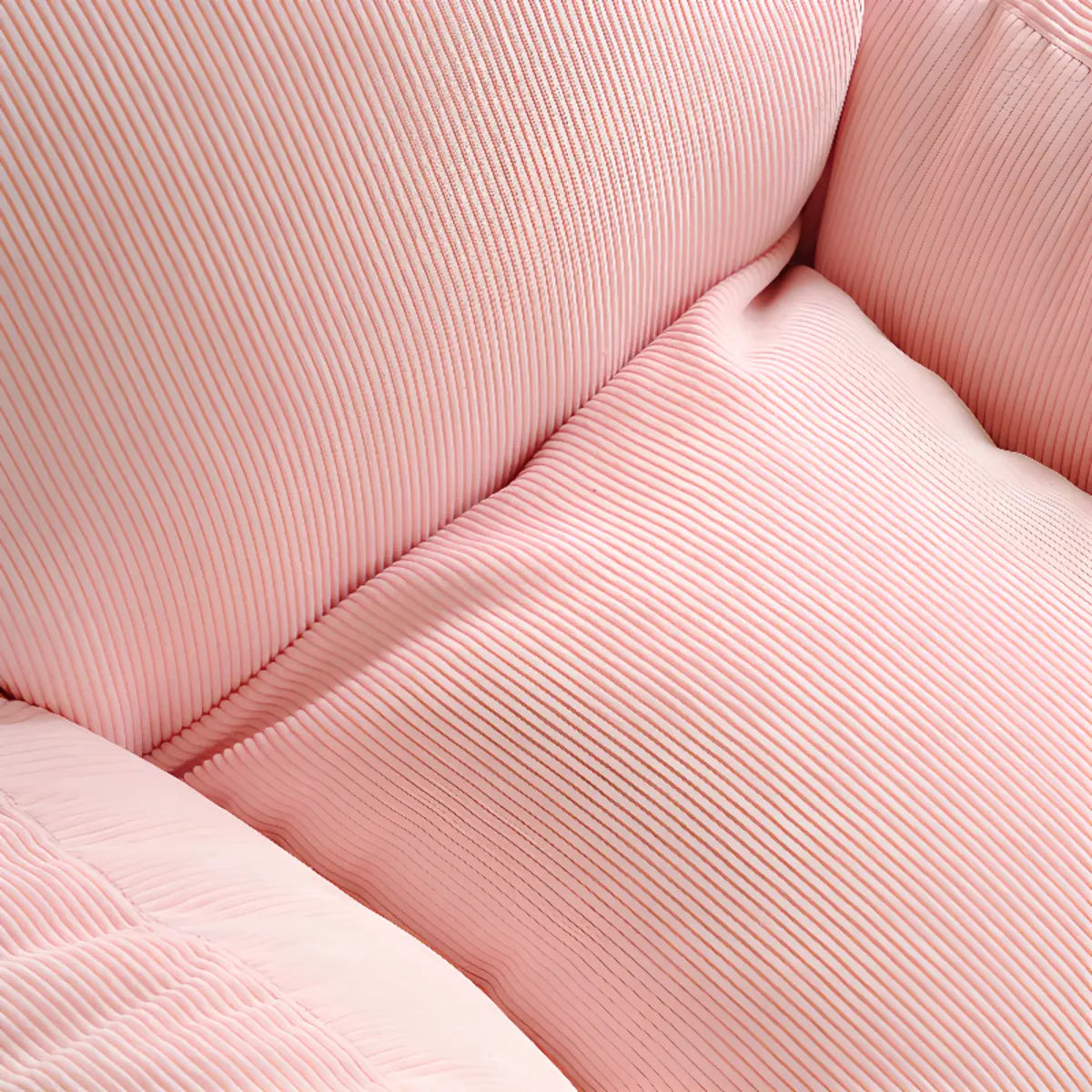 Pink Medium Armchair Corduroy Relaxing Bean Bag with Storage Image - 4