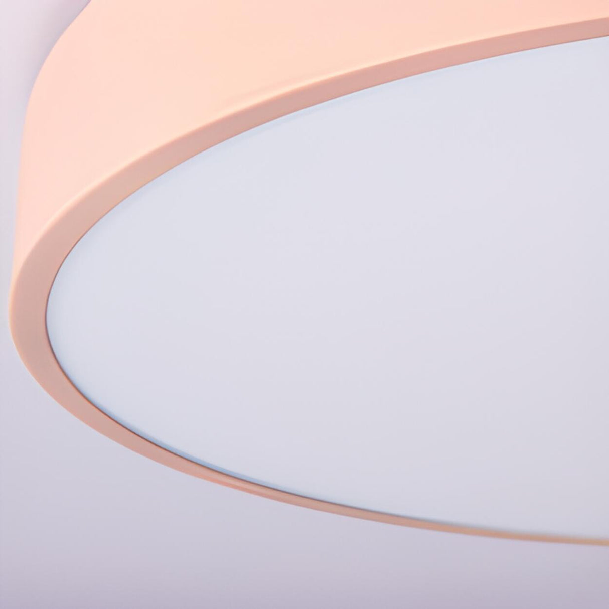 Pink Star Patterned Round LED Ceiling Light Kids Room Image - 14