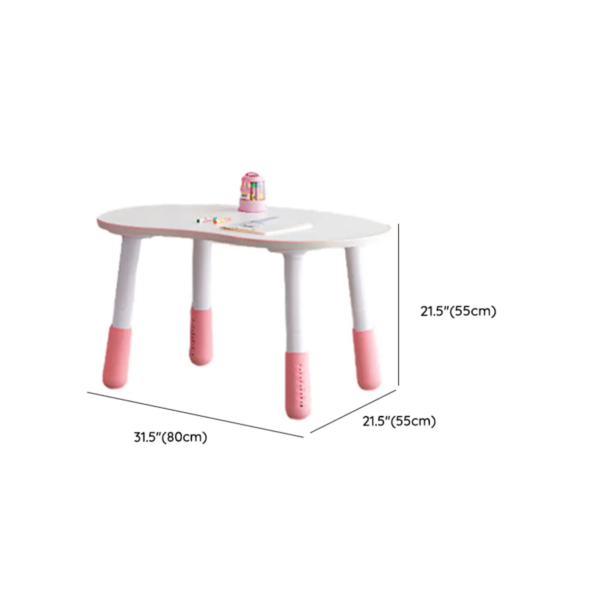 Pink Toddler Activity Table Chair Set with Bunny Chair 