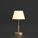 Plain Modern Minimalist Style Metal White Table Lamp Image - 3