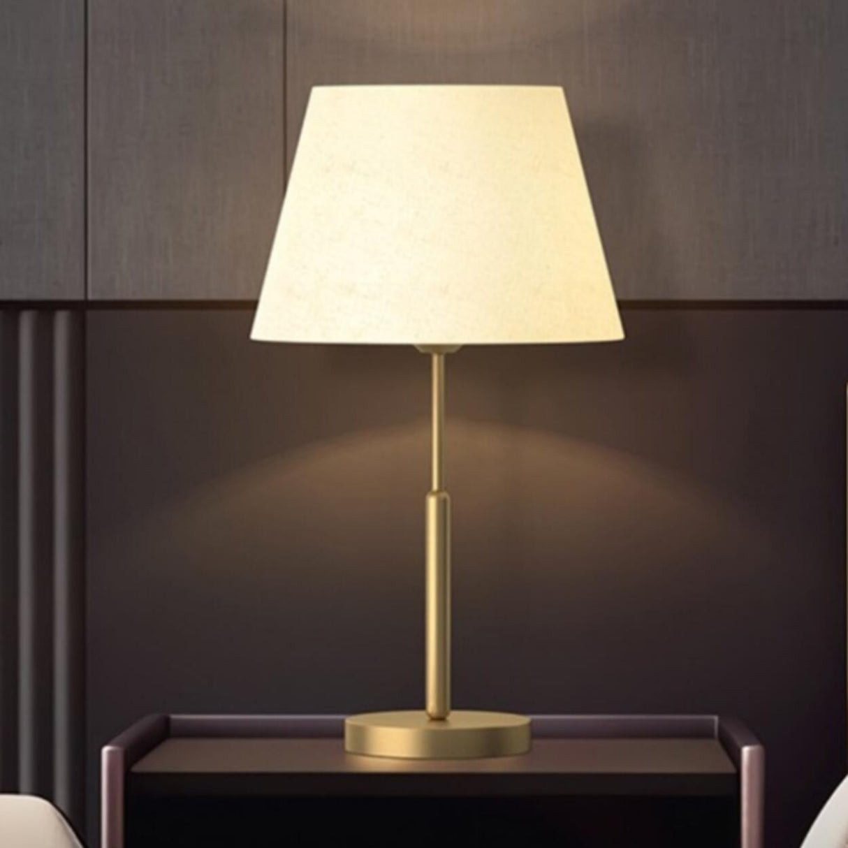 Plain Modern Minimalist Style Metal White Table Lamp Image - 4