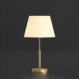 Plain Modern Minimalist Style Metal White Table Lamp Image - 5