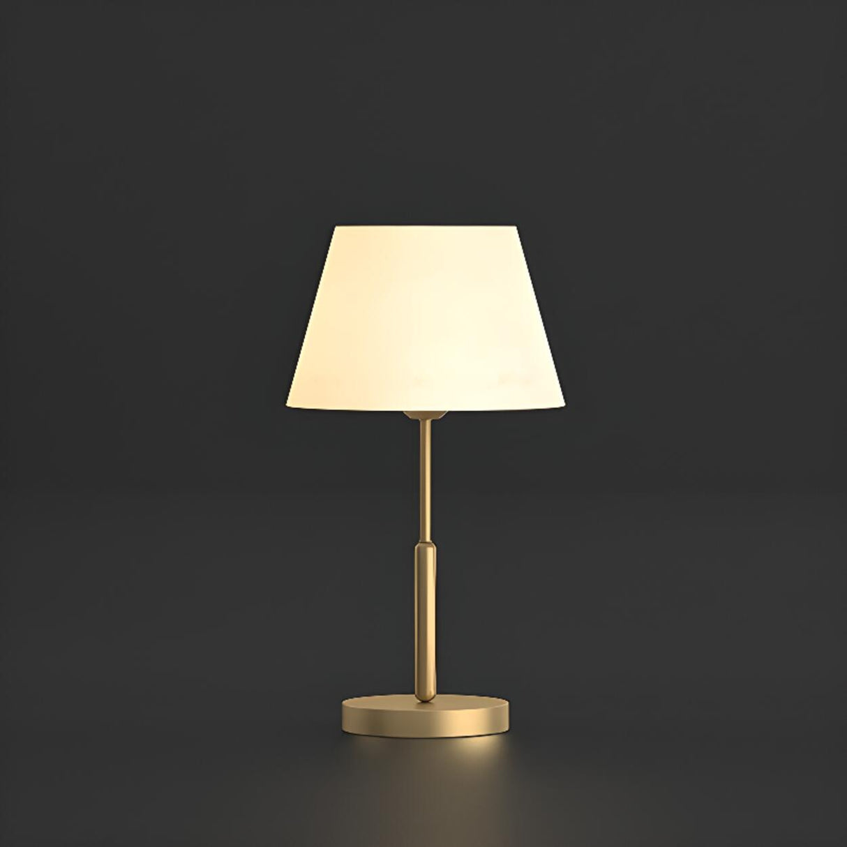 Plain Modern Minimalist Style Metal White Table Lamp Image - 7