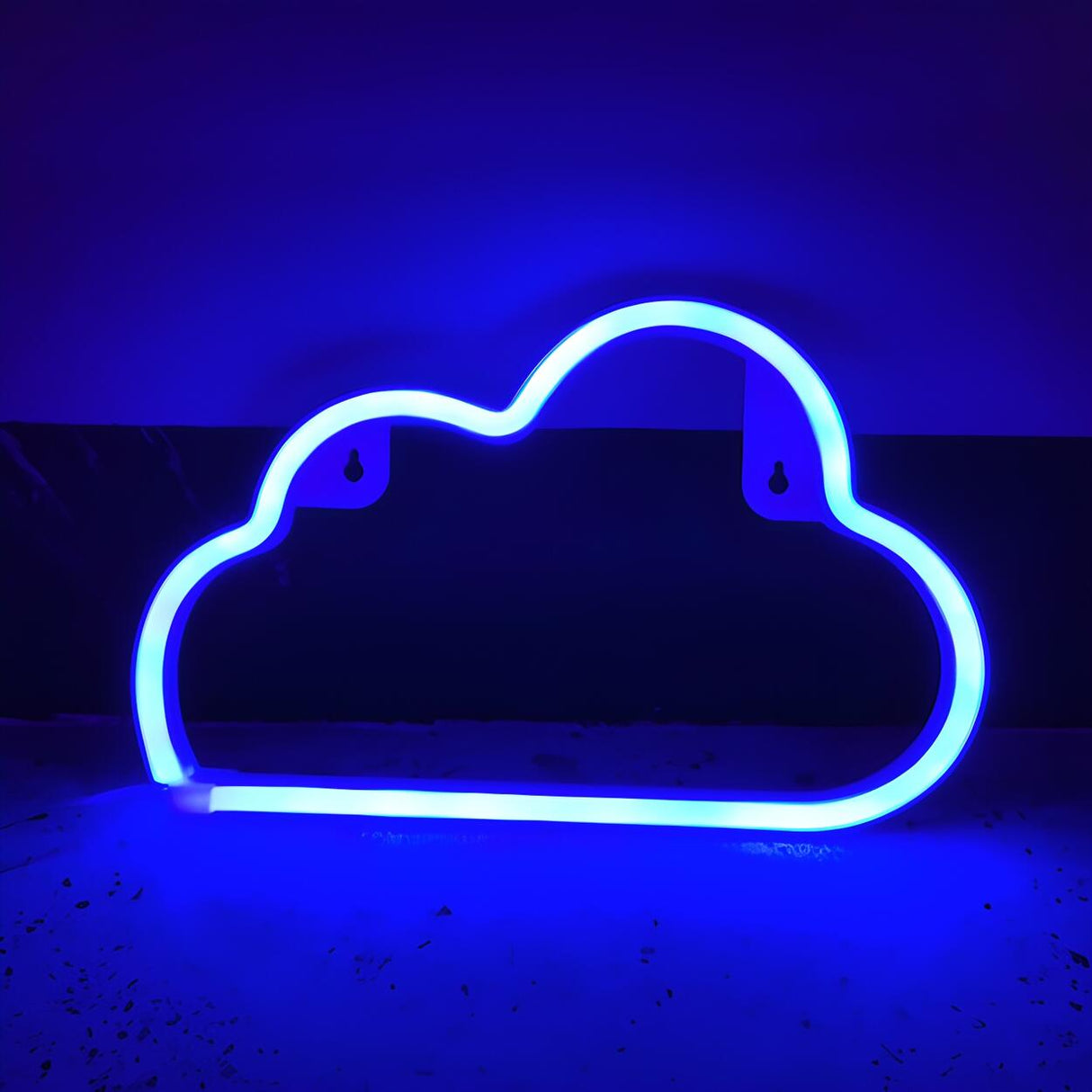 Plastic Cloud-Shaped Wall Light White LED Night Light Image - 1