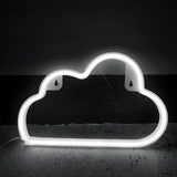 Plastic Cloud-Shaped Wall Light White LED Night Light Image - 11