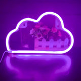 Plastic Cloud-Shaped Wall Light White LED Night Light Image - 12