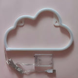 Plastic Cloud-Shaped Wall Light White LED Night Light Image - 4