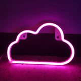 Plastic Cloud-Shaped Wall Light White LED Night Light Image - 7