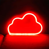 Plastic Cloud-Shaped Wall Light White LED Night Light Image - 8