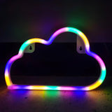 Plastic Cloud-Shaped Wall Light White LED Night Light Image - 9