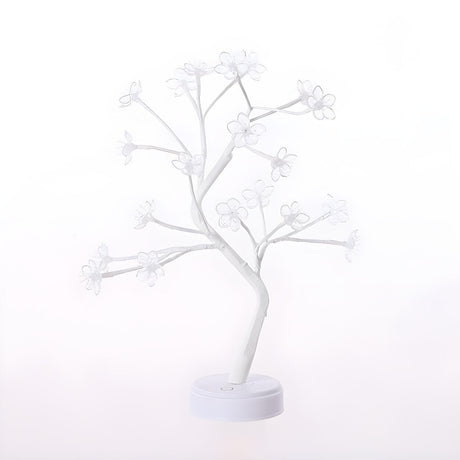 Plastic Colorful Flower Tree Battery LED Night Light Image - 2