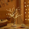 Plastic Colorful Flower Tree Battery LED Night Light Image - 6