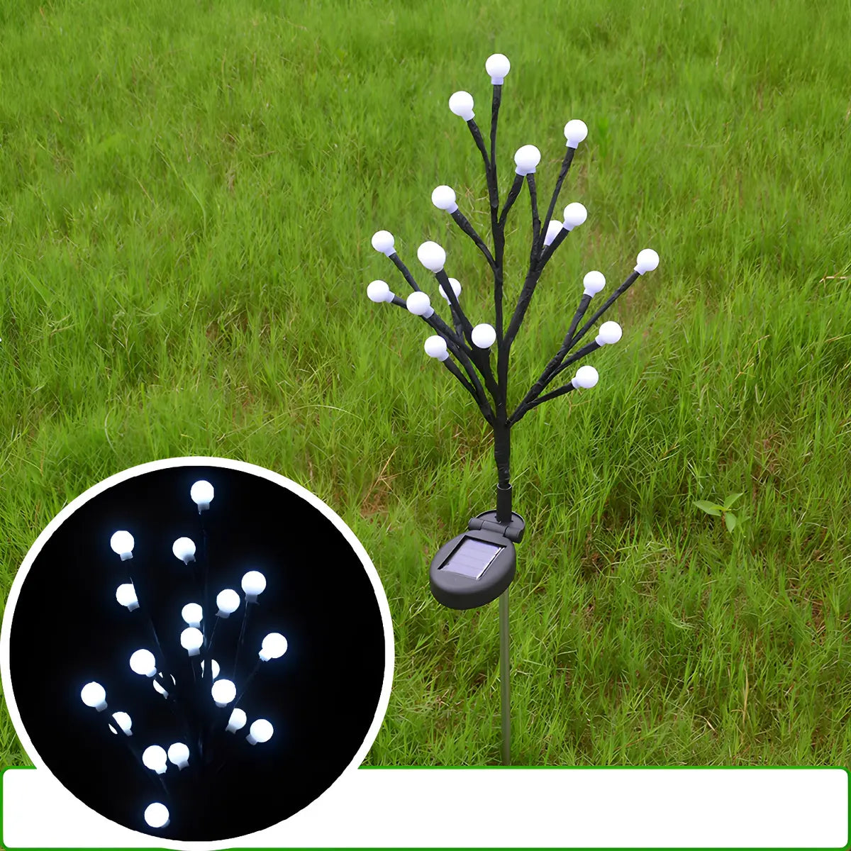 Plastic Flower Lampshade LED Lawn Landscape Lighting Image - 11