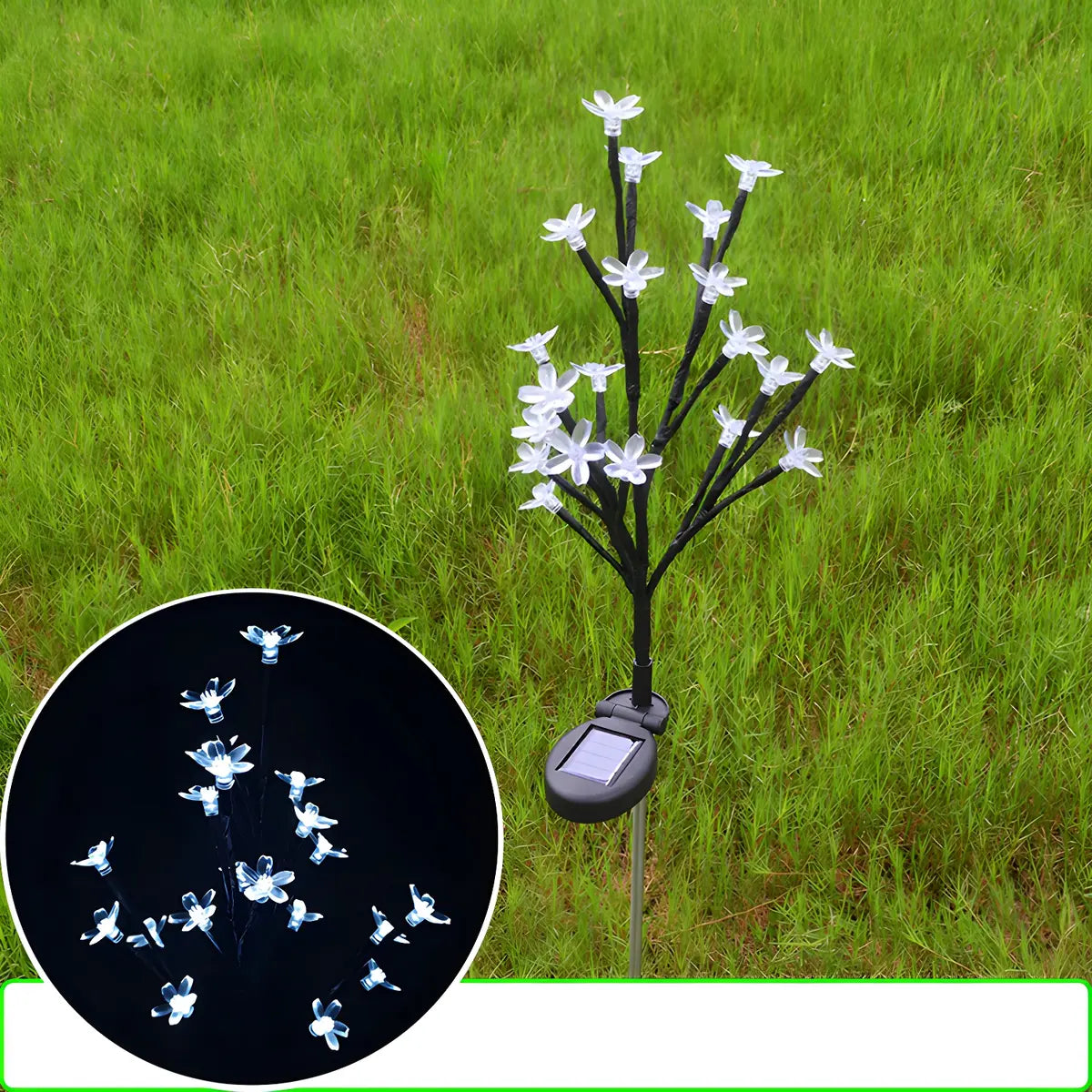 Plastic Flower Lampshade LED Lawn Landscape Lighting Image - 6