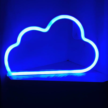 Plastic White Cloud USB Plug Night Light Rechargeable Image - 1