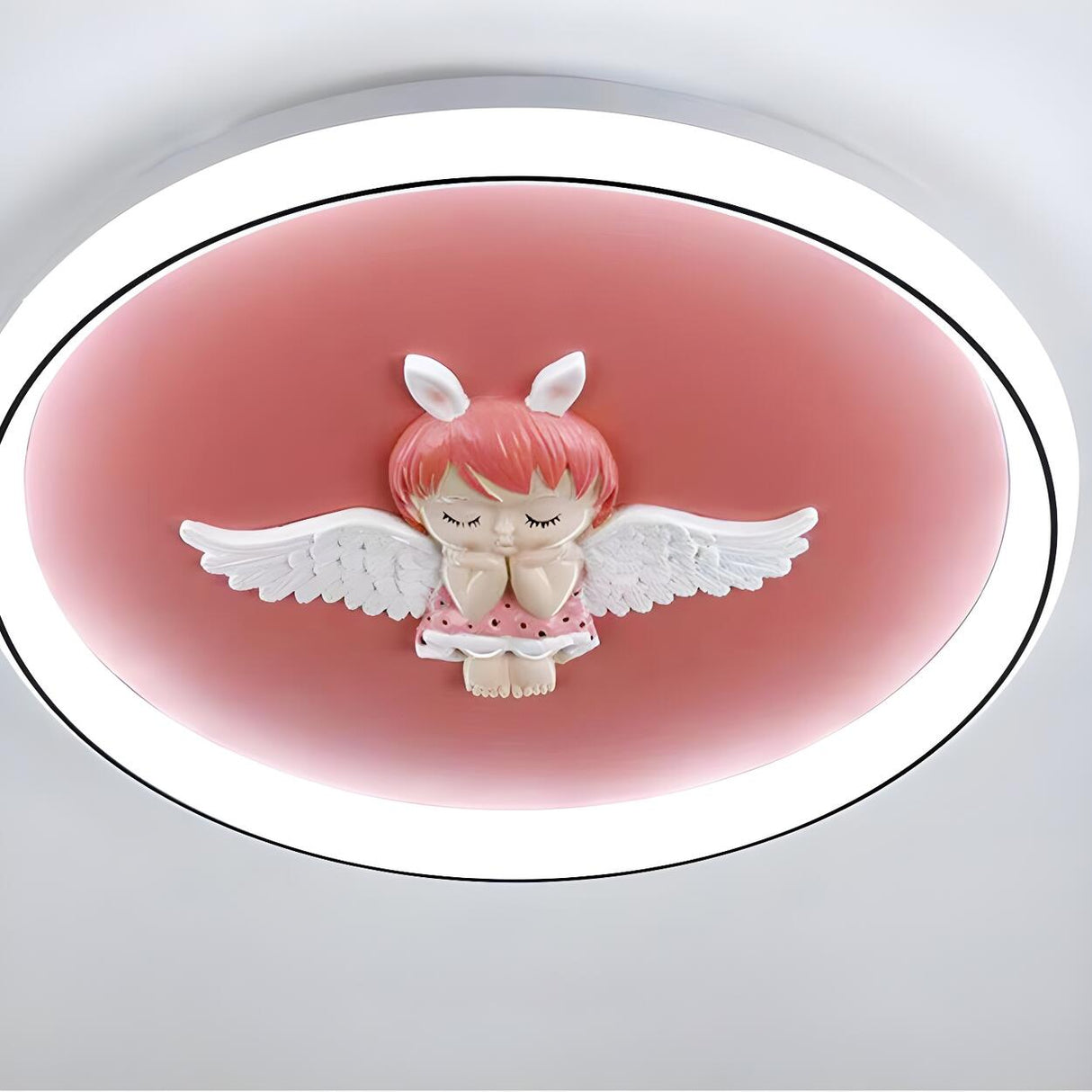 Playful Blue Astronaut LED Flush Mount Ceiling Light Image - 12